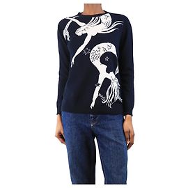 Valentino Pull sirène bleu marine - taille XS Bleu Marine