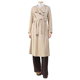 Gerard Darel Neutral suede coat - size UK 10 Other