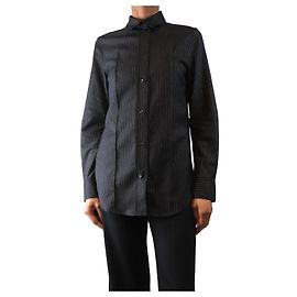 Totême Camicia nera a righe - taglia UK 6 Nero
