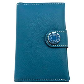 Hermès Hermes R.M.S Evercolor Card Case Blue