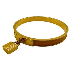 Bracelet Kelly Hermès Taille 19 Jaune