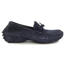 Autre Marque Baskets en cuir Lardini Bleu Bleu Marine