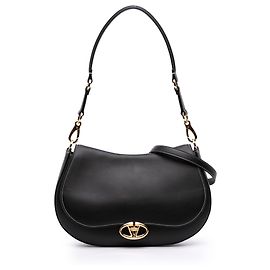 Borsa Ohval media in pelle nera Valentino Nero