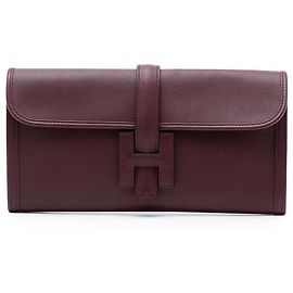 Hermès Rojo Evercolor Jige Elan 29 Roja Burdeos