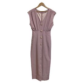 Autre Marque Perlenknopfkleid eimy istoire Lila