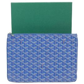Goyard Sena MM Clutch Blue