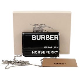 Burberry Billetera de cadena Hospeary Negro