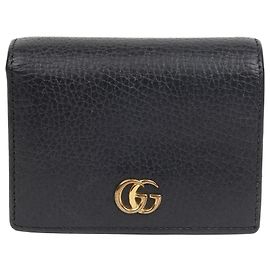 Gucci GG Marmont Card Case Wallet Black