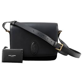 Saint Laurent Borsa a tracolla LE Saddle Shoulder Marrone