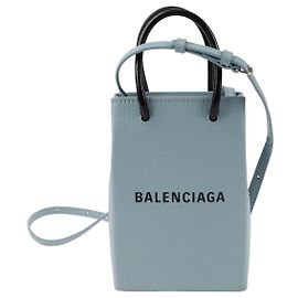 Balenciaga Mini supporto per telefono a spalla incrociato Blu