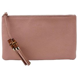 Gucci Clutch de bambú Rosa