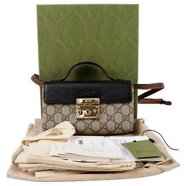 Gucci Borsa mini a manico superiore con lucchetto Nero