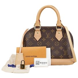 Louis Vuitton Alma BB Schultertasche Braun