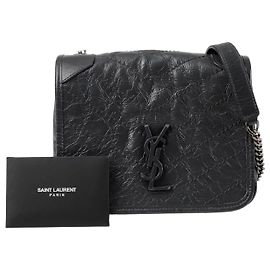 Saint Laurent Bolsa transversal Niki Chain Marrom