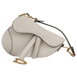 Dior Mini sac à dos en forme de selle Blanc