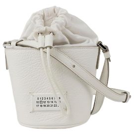 Maison Martin Margiela Borsa a tracolla micro bucket Bianco