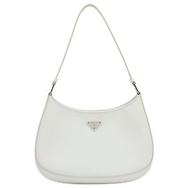 Prada Bolsa de Ombro Cleo Hobo Branco