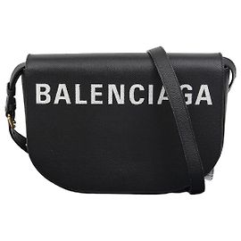 Balenciaga Bolsa de ombro cruzada Bill Day Small Preto