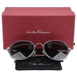 Salvatore Ferragamo Occhiali da sole Gancini Marrone