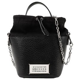 Maison Martin Margiela Kleine Eimer-Tote-Schultertasche Schwarz
