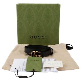 Gucci Cintura GG Marmont Nero