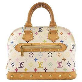 Bolsa de mão Alma PM Multicolorida Louis Vuitton Branco