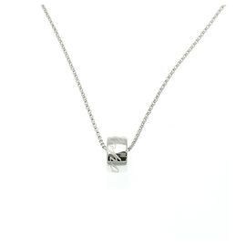 Colar Pendente Chopard Dissimo 796580 em Ouro Branco 18K Prata