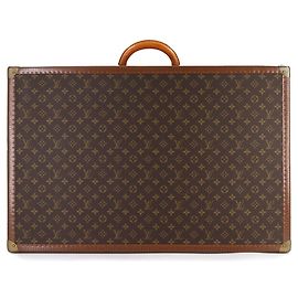 Louis Vuitton Monogram Bisten 75 Trunk Case Bag Brown Monogram