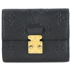 Metis Compact Tri-Fold Geldbörse aus Monogram Empreinte von Louis Vuitton Schwarz