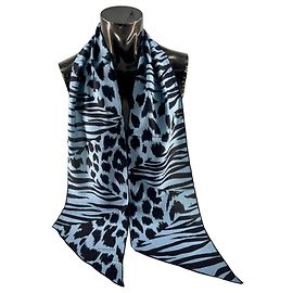 Bufanda Burberry Prorsum – 100% Seda – estampado animal híbrido Multicolor