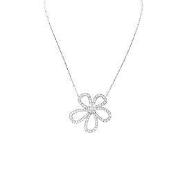 Collar Van Cleef & Arpels, "Flowerlace", oro blanco, diamantes. Otro