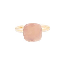 Pomellato Ring, "Nudo Classic", two golds, rose quartz. Other