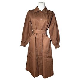 Vintage Yves Saint Laurent Canvas-Trenchcoat braun M Braun