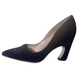 Schwarze Samt-Pumps Chloé Schwarz