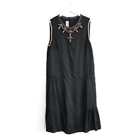 Marni Pre-Fall 2013 Kleid mit Schmuckdetails Schwarz