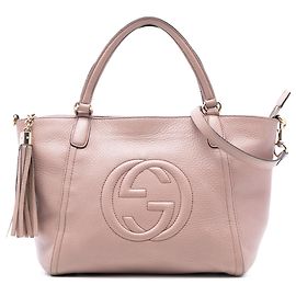 Sac à main Soho Cellarius en cuir de veau rose de Gucci, petite taille Rose