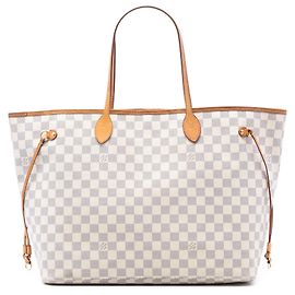 Louis Vuitton Neverfull GM Damier Azur Branco Branco
