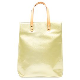 Louis Vuitton Bolso Reade MM en Vernis Monogram Blanco Blanco Crudo