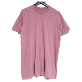 Camiseta de algodón SHORT LEVEL de Rick Owens Rosa