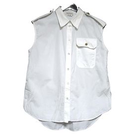 Camisa sem mangas Alexander McQueen Branco