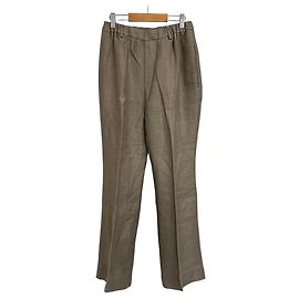 Autre Marque Pantalones de LINO Col Pierrot Beige