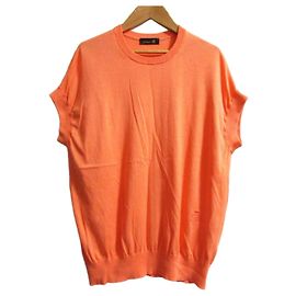 Autre Marque Top de malha sem mangas de algodão Drawer Laranja