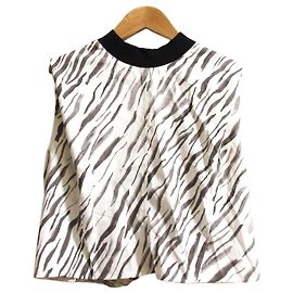 Autre Marque BLUSE PHOTOCOPIEU LEILA E Braun Schwarz Aus weiß