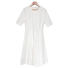 Autre Marque Knielanges Kleid CELFORD Weiß