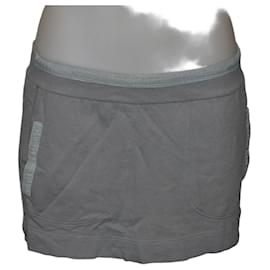 Minifalda de algodón Chloé gris Gris