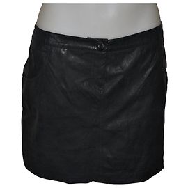 Liu.Jo Liu Jo Black Leatherette Skirt Size 44 IT Black