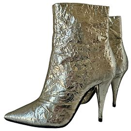 Saint Laurent Botines Dorado