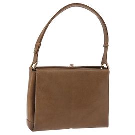 Gucci Borsa a Spalla in Pelle Marrone Oro Auth 161660 Marrone D'oro