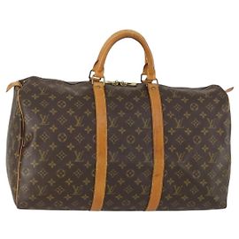 LOUIS VUITTON Bolsa Boston Monogram Keepall 50 M41426 Auth LV am10370 Monograma
