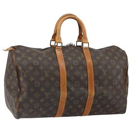 LOUIS VUITTON Bolsa Boston Monogram Keepall 45 M41428 LV Auth am10382 Monograma